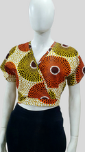 Load image into Gallery viewer, Crop Wrap Blouse
