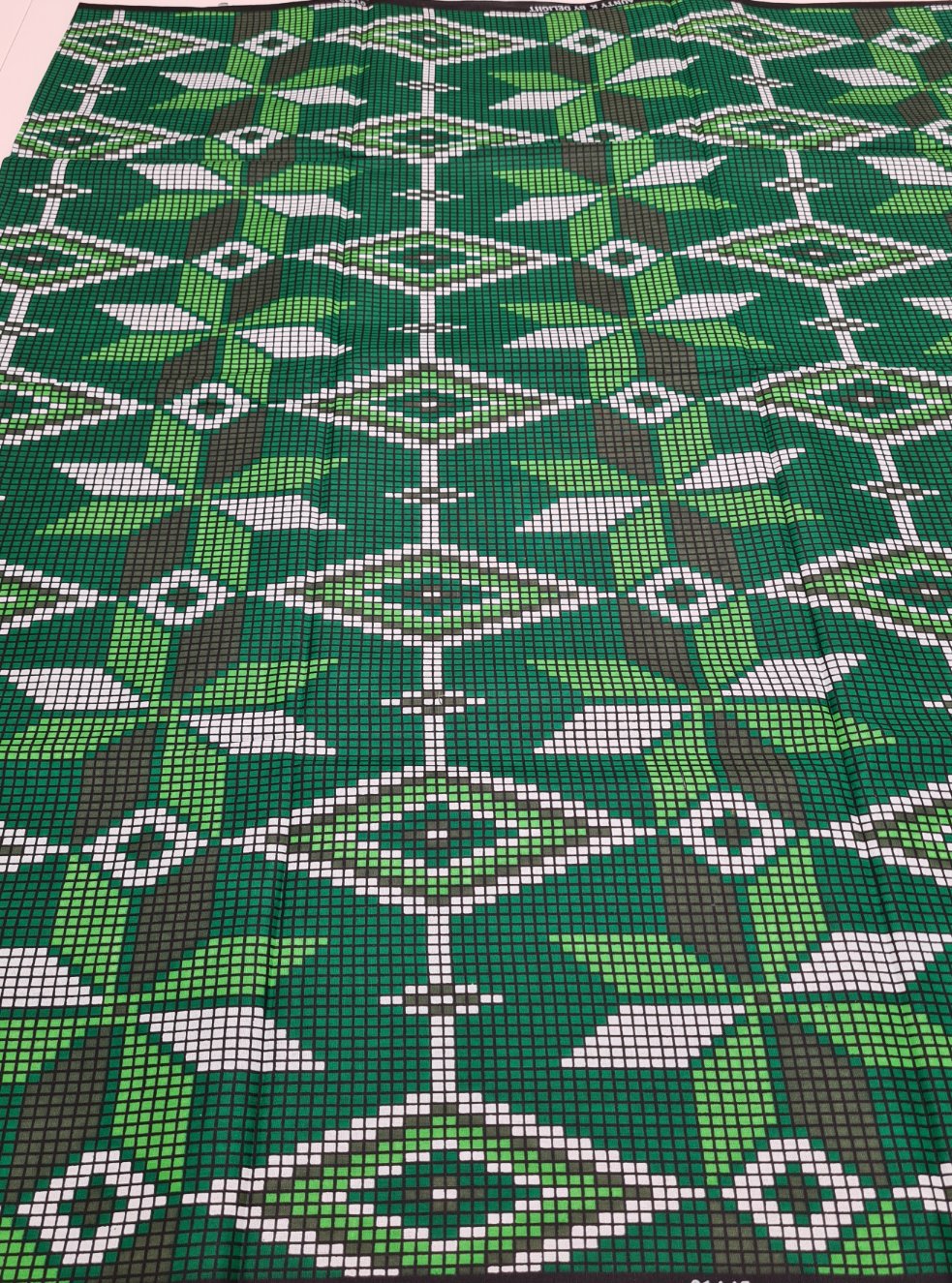 Green aztec print