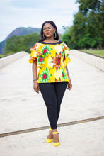 Load image into Gallery viewer, Tiered sleeve flowery print top,
