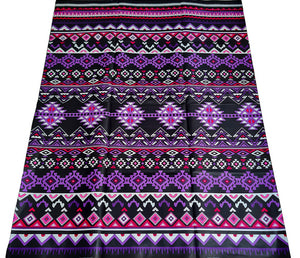 Purple aztec kente print